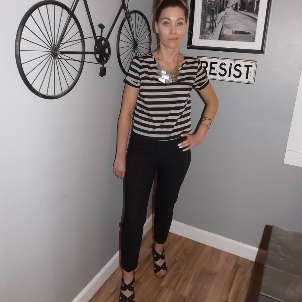 5/$10 Forever 21 Striped Crop Top.